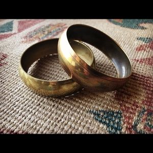 Brass and Copper Bangle Set